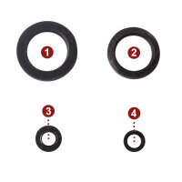 Engine oil seal set for Yamaha XJ 900 S 95-97
