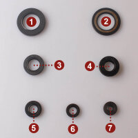 Engine oil seal set for Yamaha XT 600 Z 1988