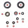 Engine oil seal set for Yamaha RD 350 73-75 RD 400 76-79