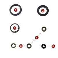 Juego de sellos de aceite de motor para Kawasaki GPZ 1100...