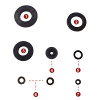 Jeu de joints dhuile moteur pour Kawasaki H1 500 69-75