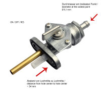 Fuel Tap Petcock FPC-203 for Yamaha DT 125 175 250 400 XT...