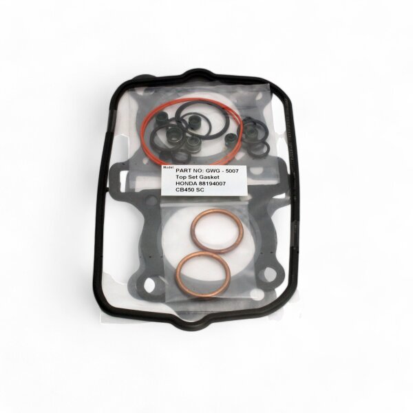 Jeu de joints de cylindre pour Honda CB 450 N (PC14) 1985 CM 450 C (PC051) 1982