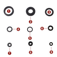 Jeu de joints dhuile moteur pour Kawasaki KX 125 90-93