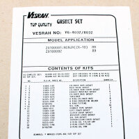 Juego de juntas de cilindro para Kawasaki ZX-10 1000...